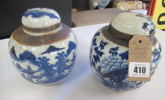 TWO CHINESE GINGER JARS Image