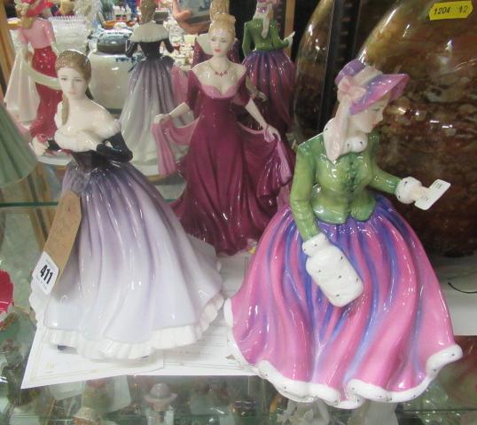 THREE ROYAL DOULTON FIGURES INCLUDING MEGAN Image