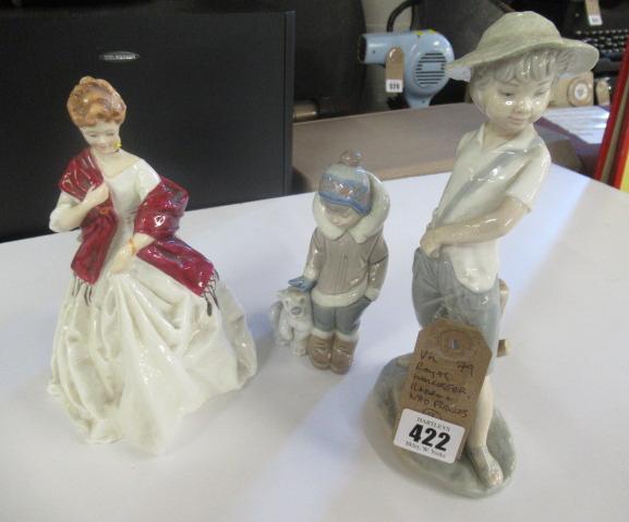 ROYAL WORCESTER  LLADRO  AND NAO FIGURES Image