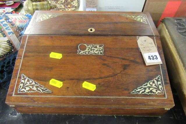 ROSEWOOD INLAID MOTHER OF PEARL WRITING SLOPE Image
