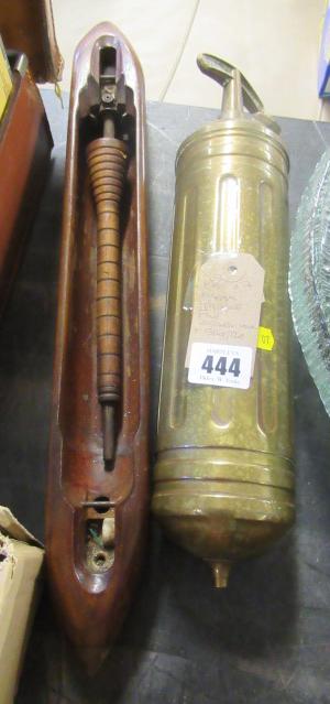 BRASS FIRE EXTINGUISHER AND A SHUTTLE Image