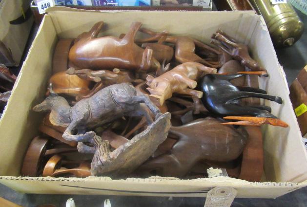 QUANTITY OF CARVED ANIMALS Image