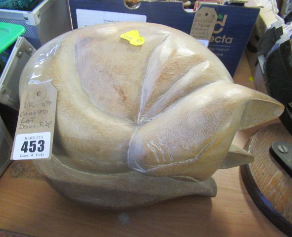 CARVED CAT DOORSTOP Image