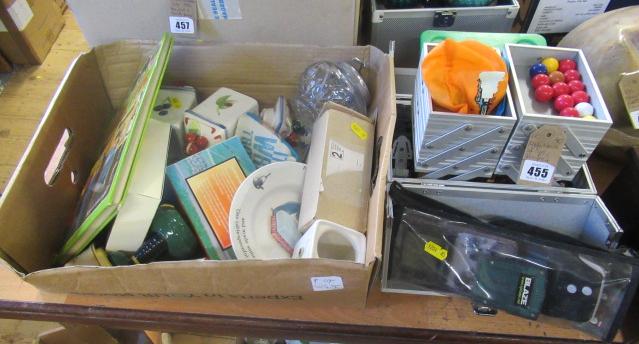 METAL BOX OF TOYS  GAMES  AND POKEMON CARDS Image