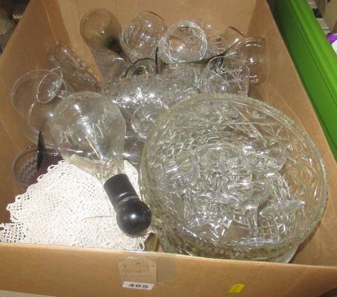 BOX OF GLASSWARE ETC Image