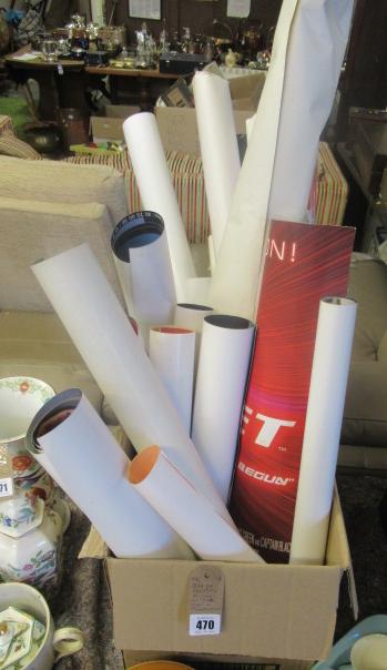 BOX OF CULT TV POSTERS INCLUDING STAR TREK AND THUNDERBIRDS Image