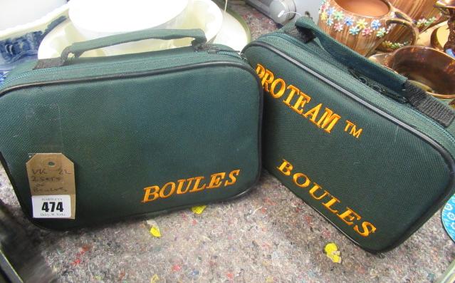 TWO SETS OF BOULES Image