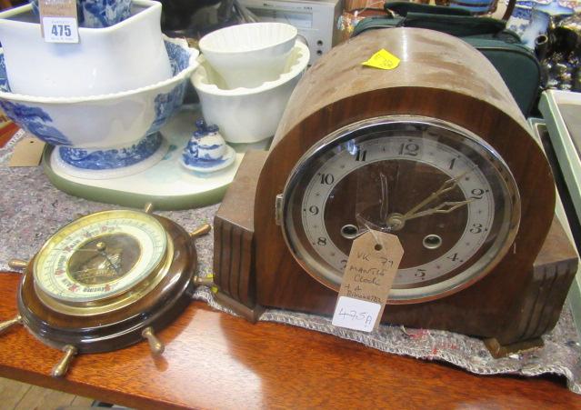 MANTLE CLOCK AND BAROMETER Image