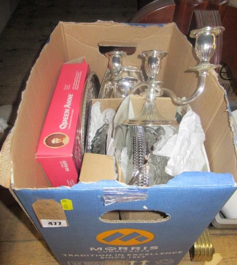 BOX OF METALWARE Image