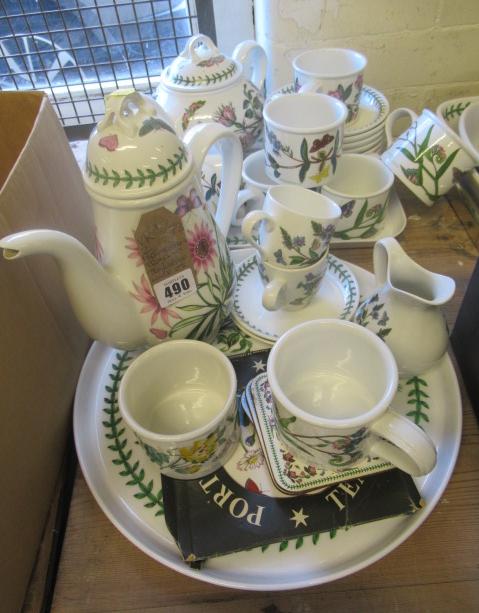 TWO TRAYS OF PORTMEIRION TEA AND COFFEE WARE ETC Image