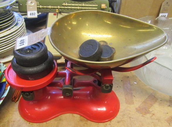 CAST IRON FREDERICK HILL SCALES AND WEIGHTS Image