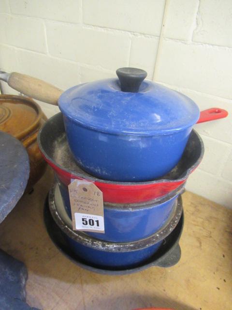 LE CREUSET SAUCEPAN AND FRYING PAN Image