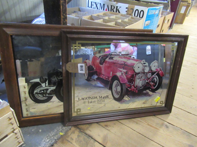 TWO VINTAGE CAR MIRRORS Image