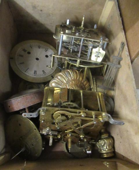 BOX OF CLOCK MOVEMENTS ETC Image