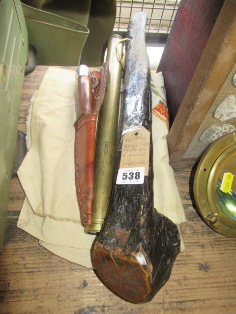 SHILLELAGH  TELESCOPE  KNIFE  AND TWO TAPESTRIES Image