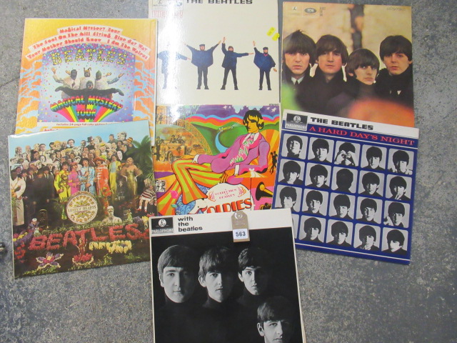 SEVEN DIFFERENT BEATLES LP RECORDS  Image