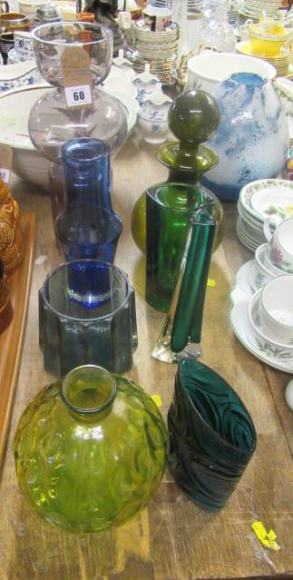 EIGHT PIECES OF MID CENTURY SCANDINAVIAN GLASS Image