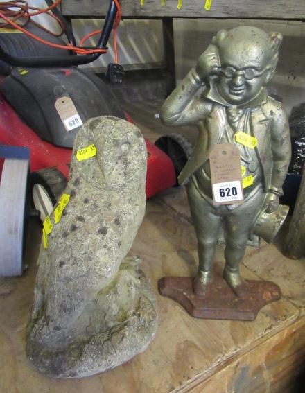 OWL ORNAMENT AND MR PICKWICK DOORSTOP Image
