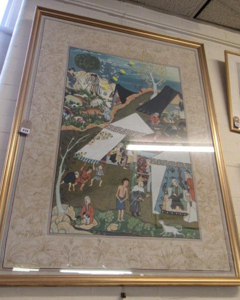 LARGE GILT FRAMED PICTURE Image
