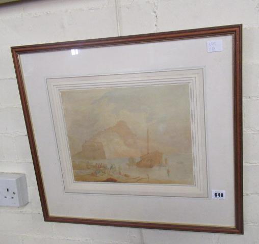 WATERCOLOUR OF A COASTAL SCENE  Image