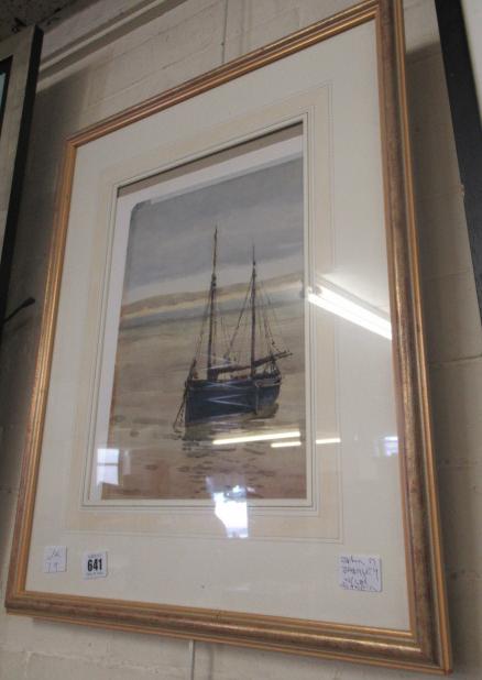 JOHN M BROMLEY WATERCOLOUR SIGNED Image