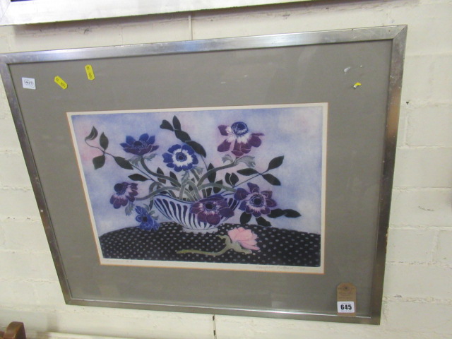 STILL LIFE SIGNED AQUATINT Image