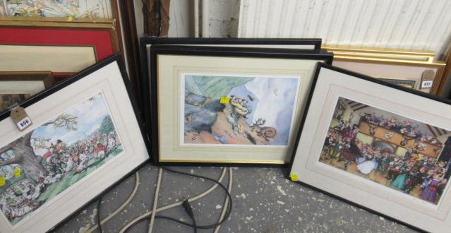 FIVE SATIRICAL PRINTS Image