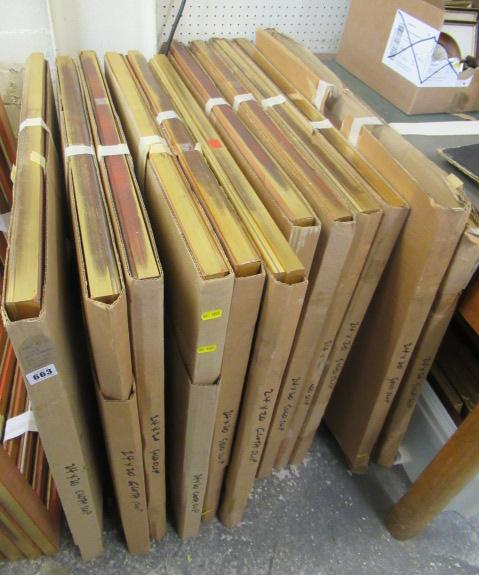 TWELVE GILT WRAPPED 24X20 PICTURE FRAMES Image