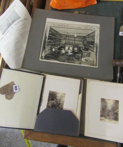 QUANTITY OF UNFRAMED PRINTS INCLUDING BATTLE OF TRAFALGAR ETCHINGS ETC Image