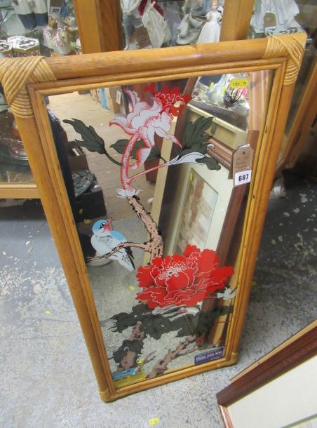 BAMBOO FRAMED MIRROR Image