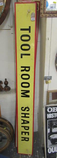 FOUR VINTAGE WORKSHOP SIGNS Image
