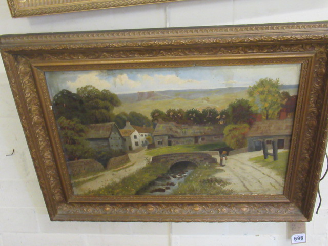 OIL ON BOARD LANDSCAPE Image
