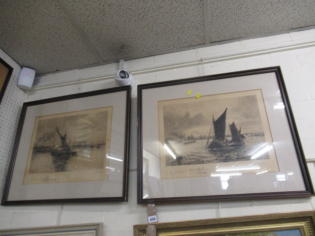 TWO SIGNED ALEX MORTIMER MARINE PRINTS Image