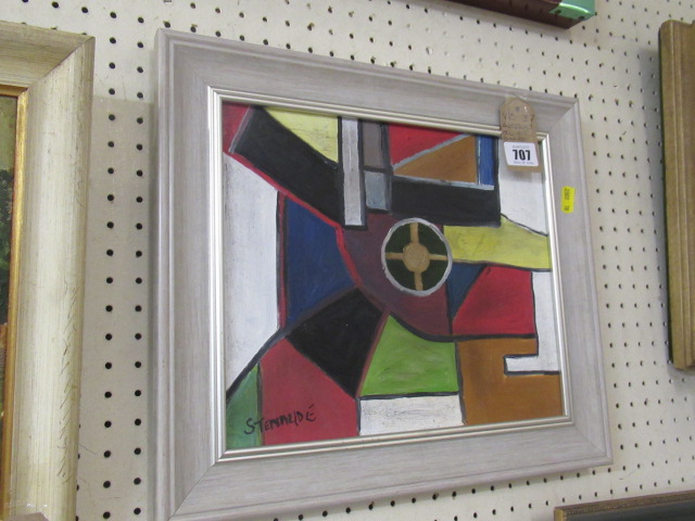 ABSTRACT OIL ON BOARD Image