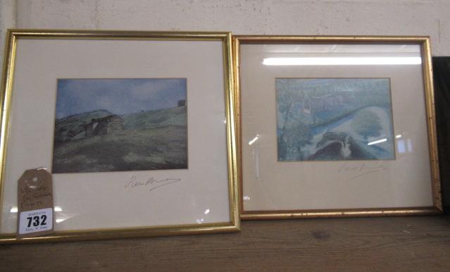 PAIR OF SIGNED PRINTS Image