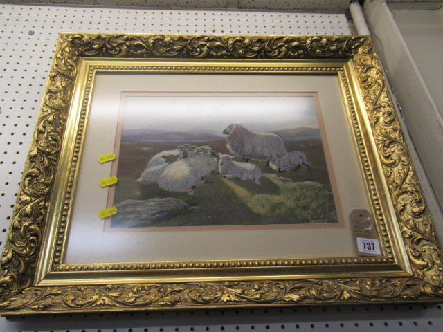 GILT FRAMED PASTEL BY GLORIA CONROY Image