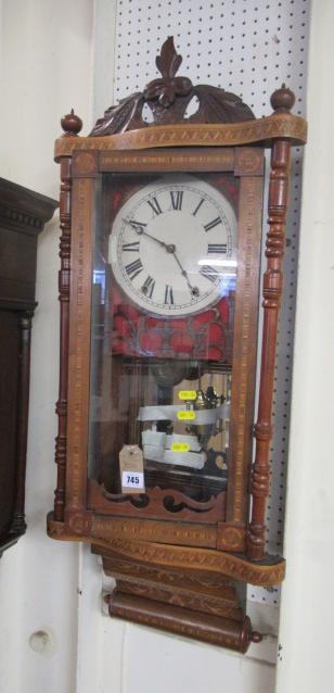 INLAID AMERICAN WALL CLOCK Image