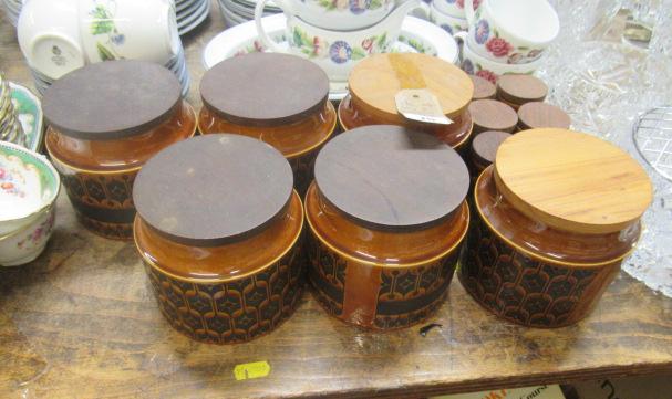 QUANTITY OF HORNSEA POTTERY STORAGE JARS Image