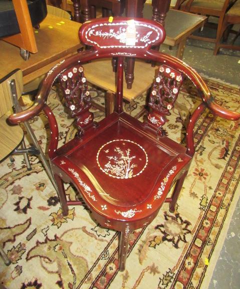 CHINESE INLAID CORNER CHAIR Image