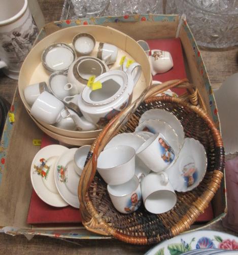 COLLECTION OF VINTAGE PORCELAIN INCLUDING CHILDS NURSERY RHYME SET Image