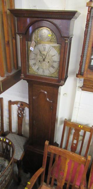 OAK CASED GRANDFATHER CLOCK BY THOMAS CROWLE Image