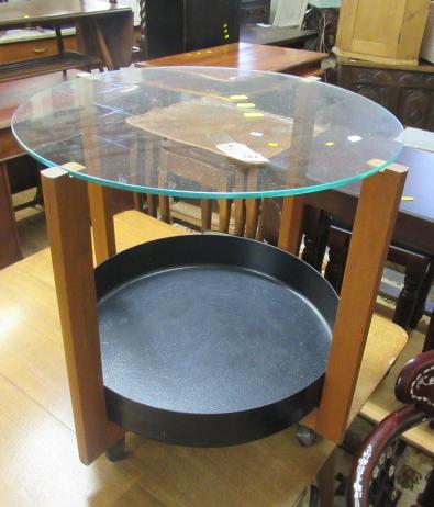 VINTAGE CIRCULAR DRINKS TROLLEY Image
