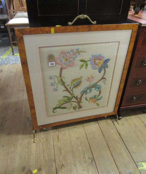 EMBROIDERED FIRE SCREEN Image