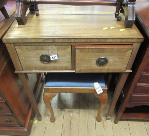 SMALL TABLE WITH TWO DRAWERS BY COOPERS OF ILKLEY Image
