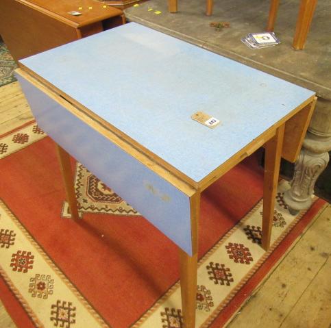 FORMICA TOPPED DROP LEAF TABLE Image