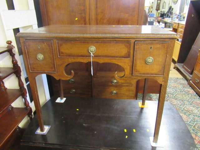OAK AND MAHOGANY LOW BOY Image