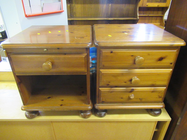 TWO PINE BEDSIDE CABINETS Image