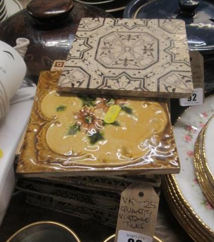 QUANTITY OF ANTIQUE TILES Image