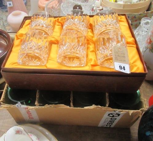 TWO BOXES OF DRINKING GLASSES Image