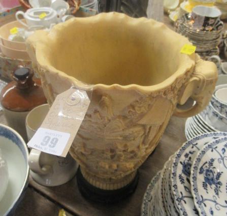 CREAM ORIENTAL STYLE VASE Image